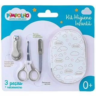 Kit Higiene Infantil Pimpolho Cortador Tesoura Lix