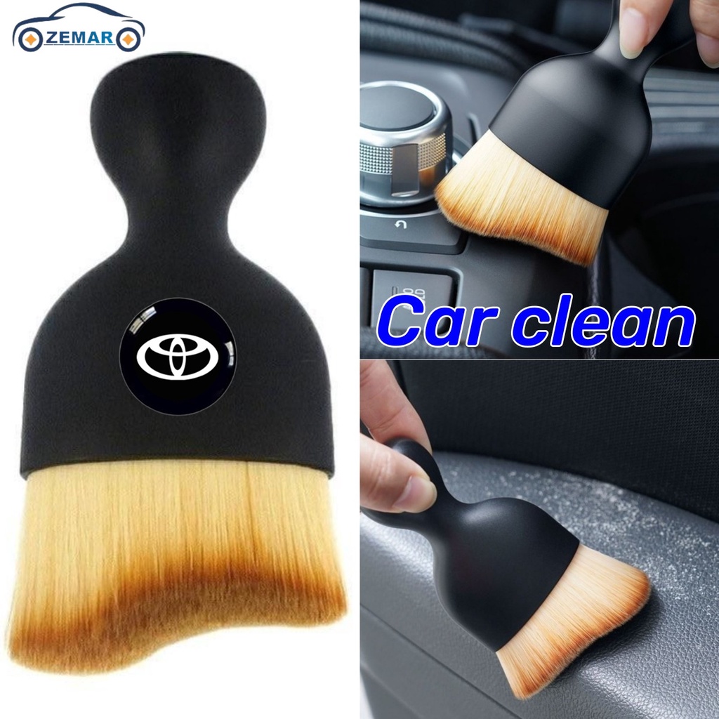 1Pc Toyota Acessórios Genéricos Para Carros Limpeza Interior Do Carro Escova Macia Painel De Control