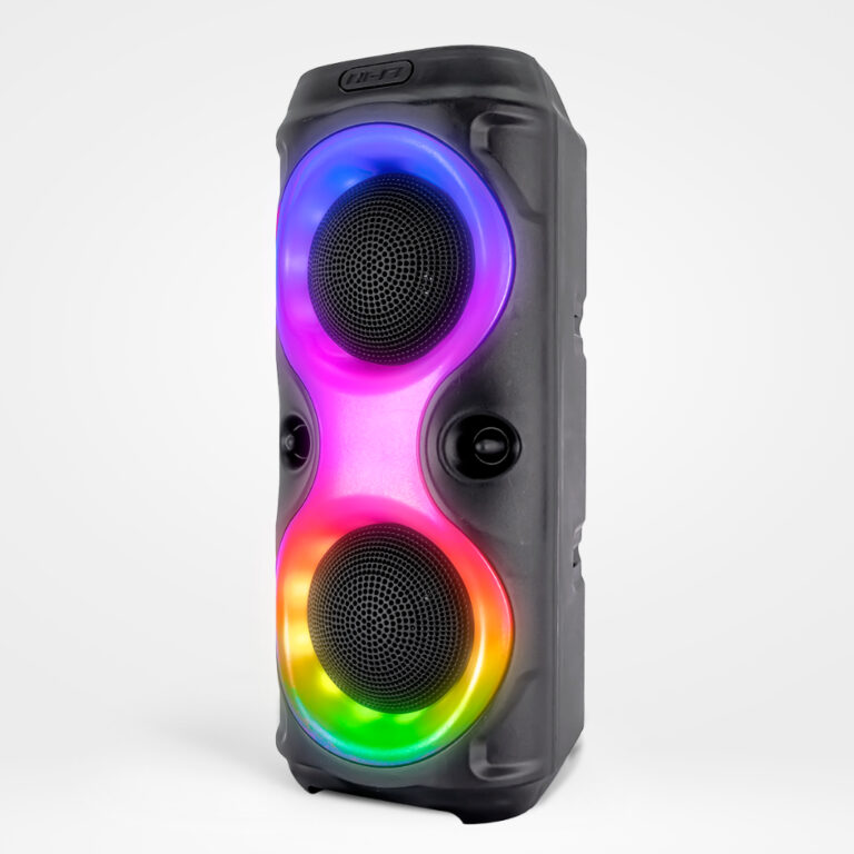 Caixa de som Bluetooth Portátil Com Led RGB Port