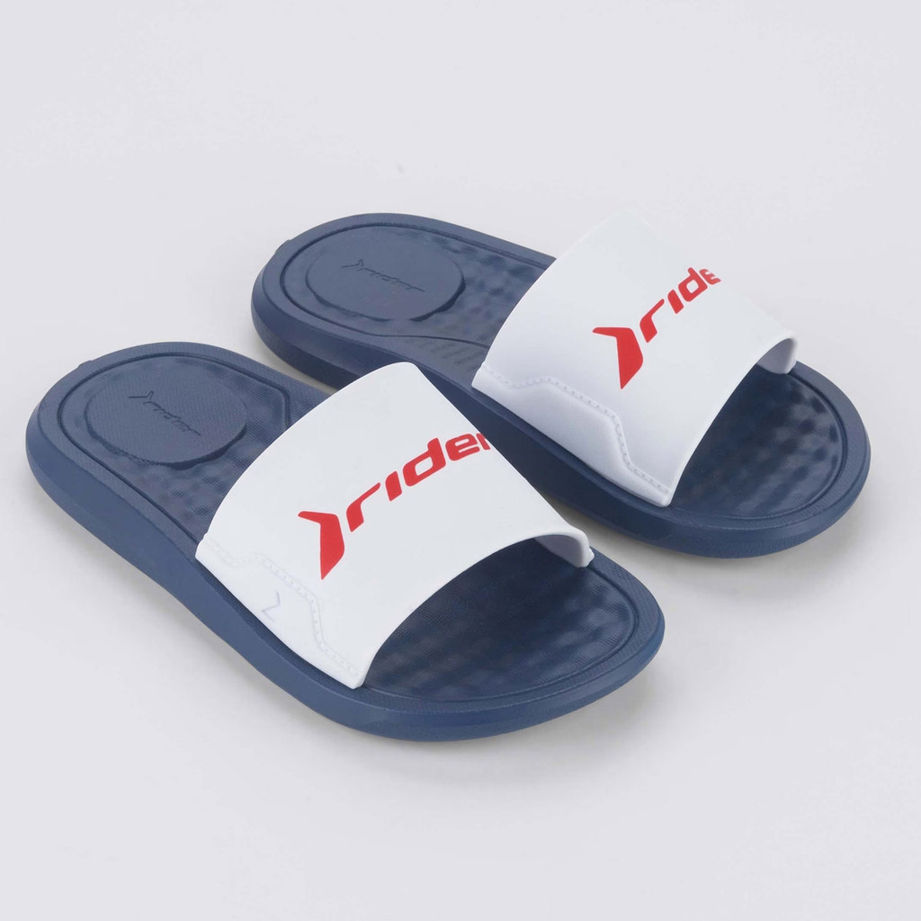 CHINELO RIDER STEP SLIDE 12223 AZUL/BRANCO/VERMELHO