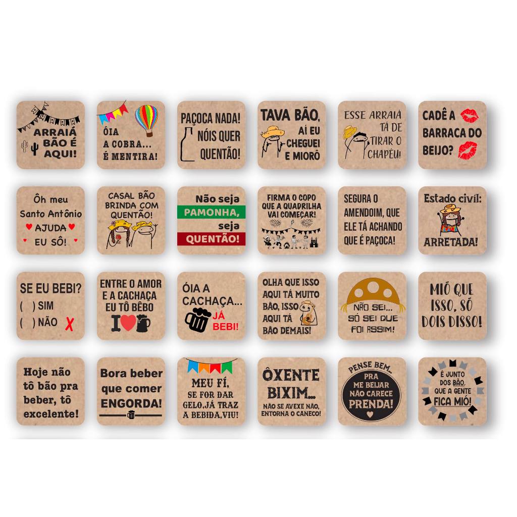 180 Tags de drink para festa junina personalizadas