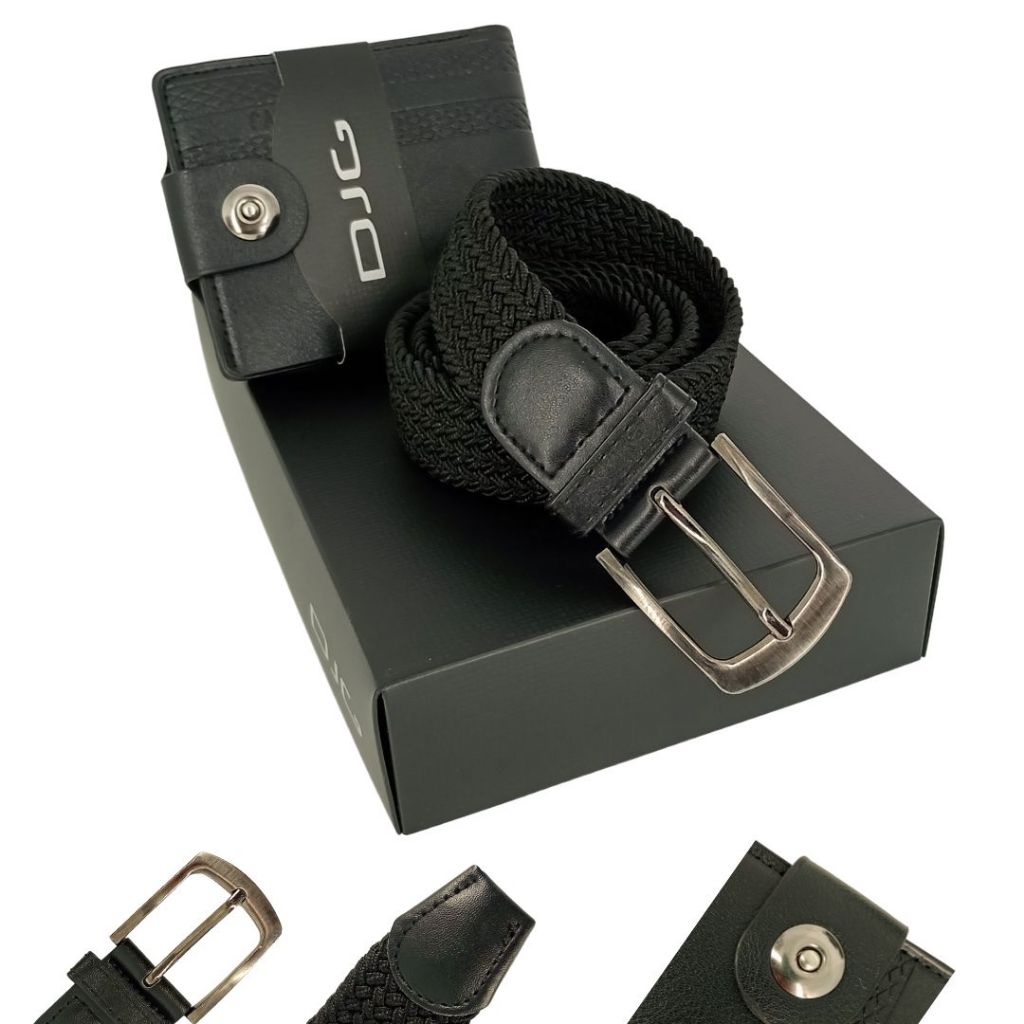 Kit Masculino Cinto E Carteira Resistente Carteira Cinto Elástico Universal Presente Alta Qualidade