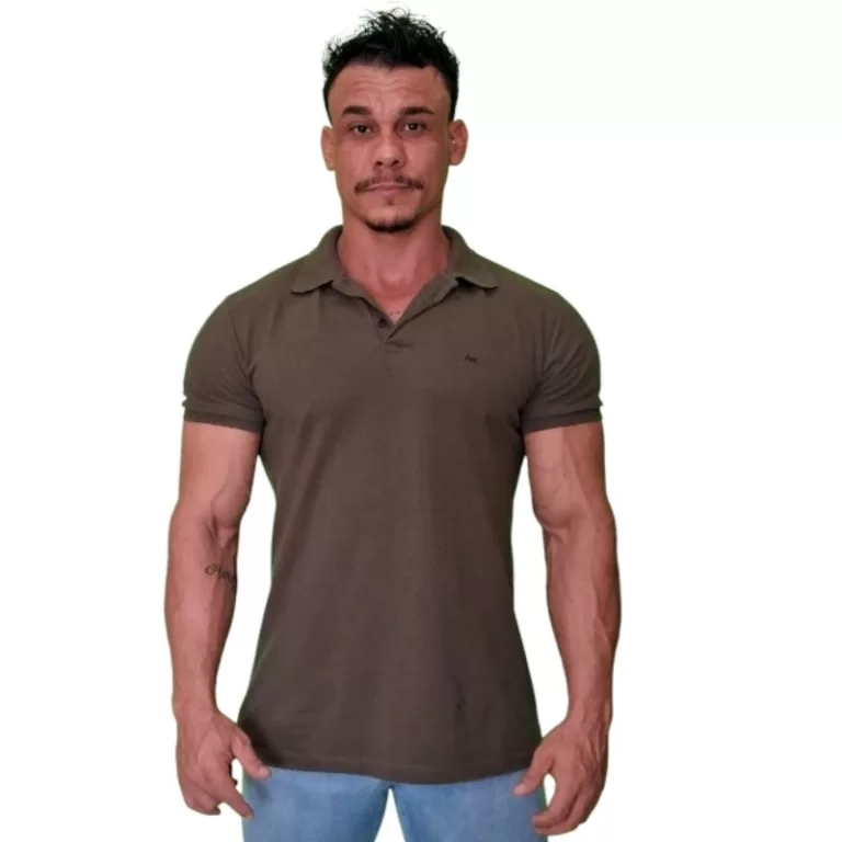 Camisa Gola Polo Camiseta Original 100% Algodão P