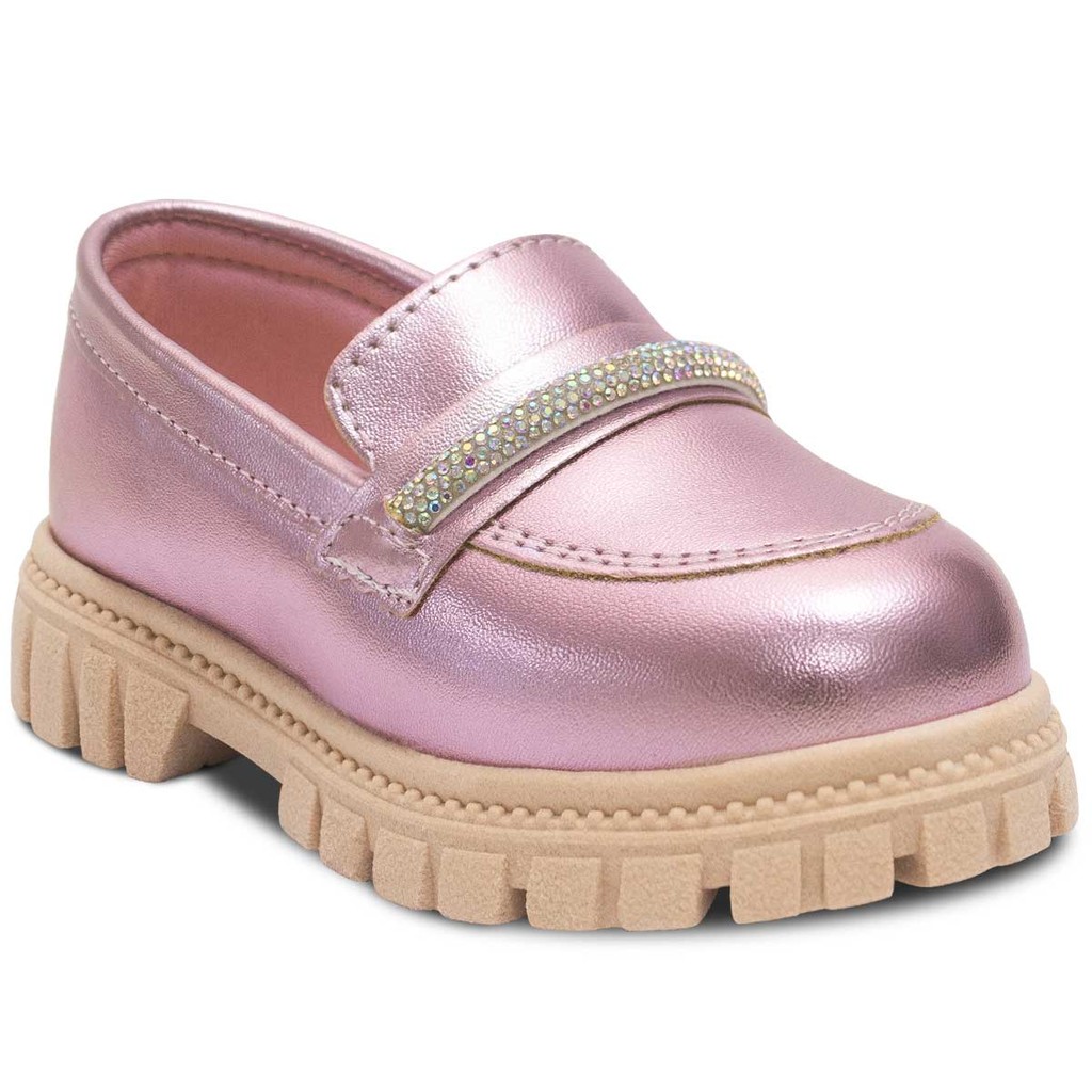 Mocassim Infantil Menina 22 Ao 27 Sapato Tratorado 23.01i