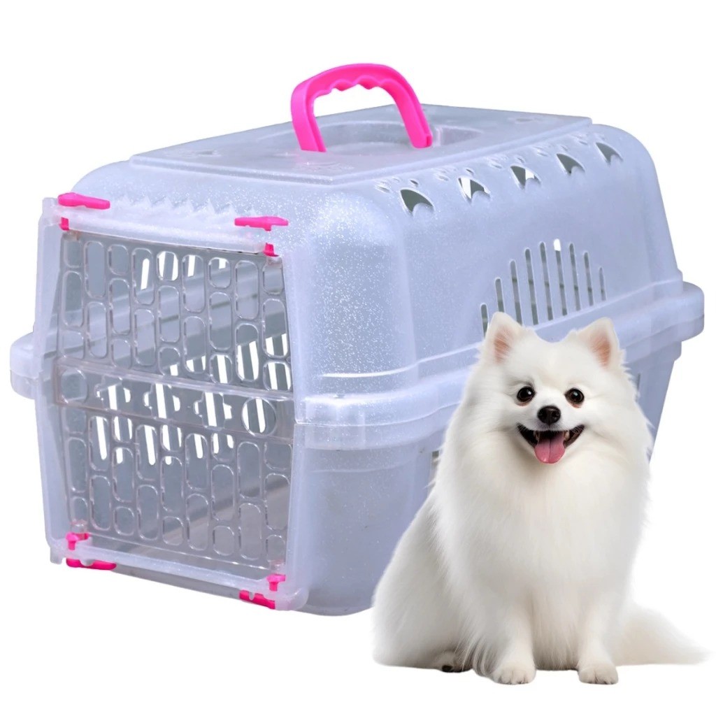 Caixa de Transporte com Travas GLITER SMART COLORS para Cães e Gatos até 15kg – DURAPETS