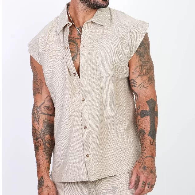 Colete Masculino Oversized Camiseta Camisa Regata 