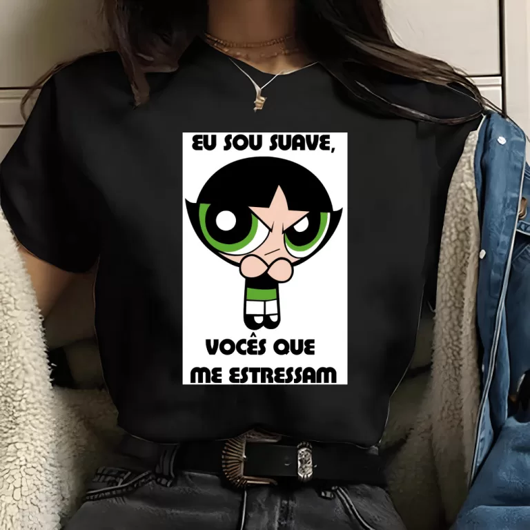 Camiseta Menina Poderosa (Preta) – Sou Suave