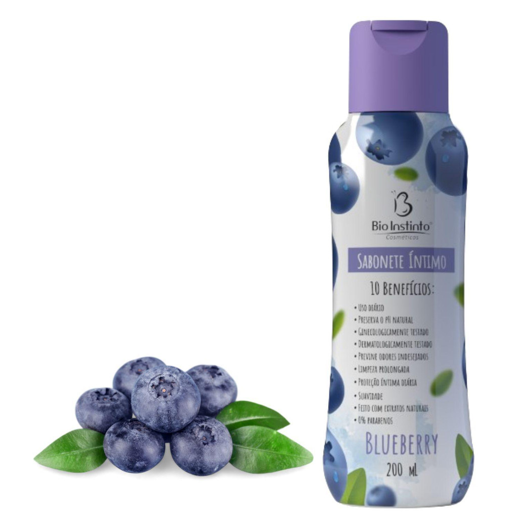 Sabonete Líquido Íntimo 10 Beneficios Bluberry 200ml – Bio Instinto