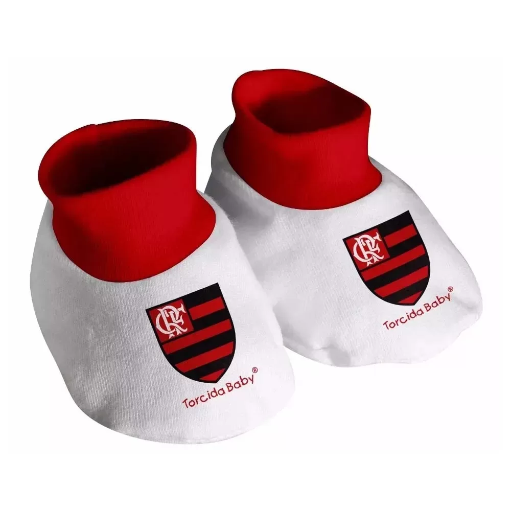 Pantufa do Flamengo Sapatinho Mengão Bebê Oficial