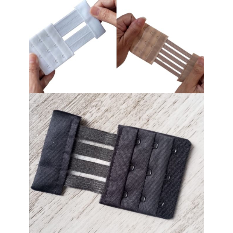 Extensor de Sutiã Elástico Kit de Extensores de Soutien com elástico modelo Tule tamanho medio