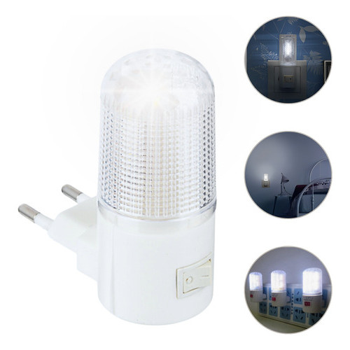 4 Mini Luminária Abajur De Tomada Luz Noturna Led