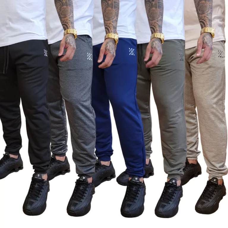 Kit 5 Calças Jogger Moletinho Slim