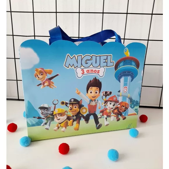 Sacola de Papel Personalizada Kit com 15unidades F