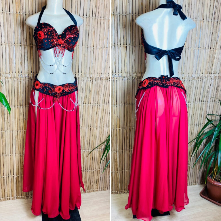 [Liquidação] Dança do Ventre Traje  Bordado Com