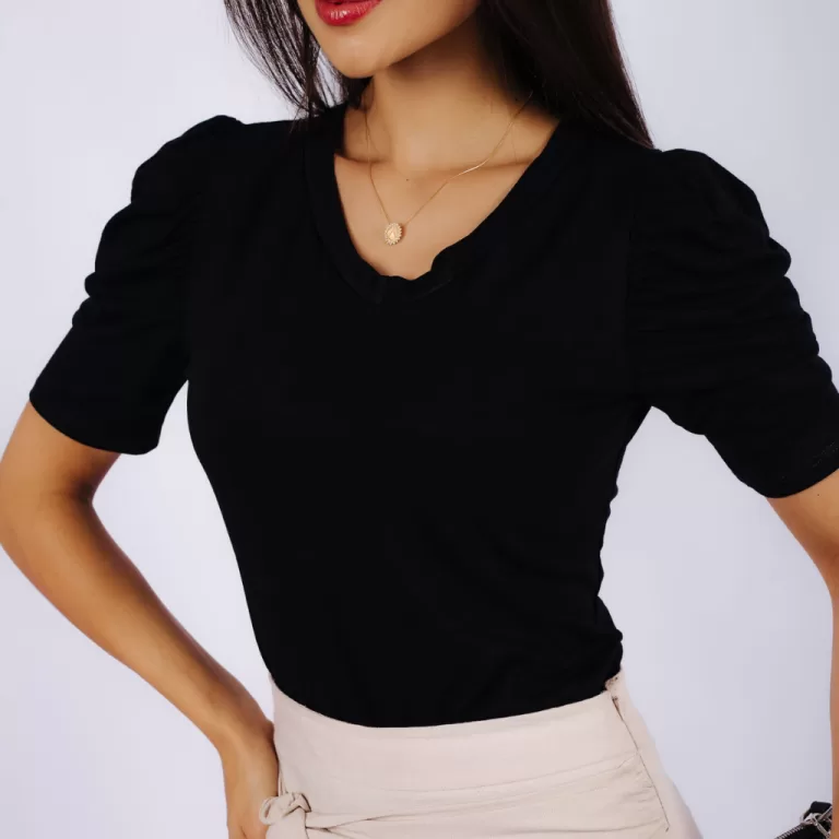 Blusa Feminina Elegante Manga Princesa