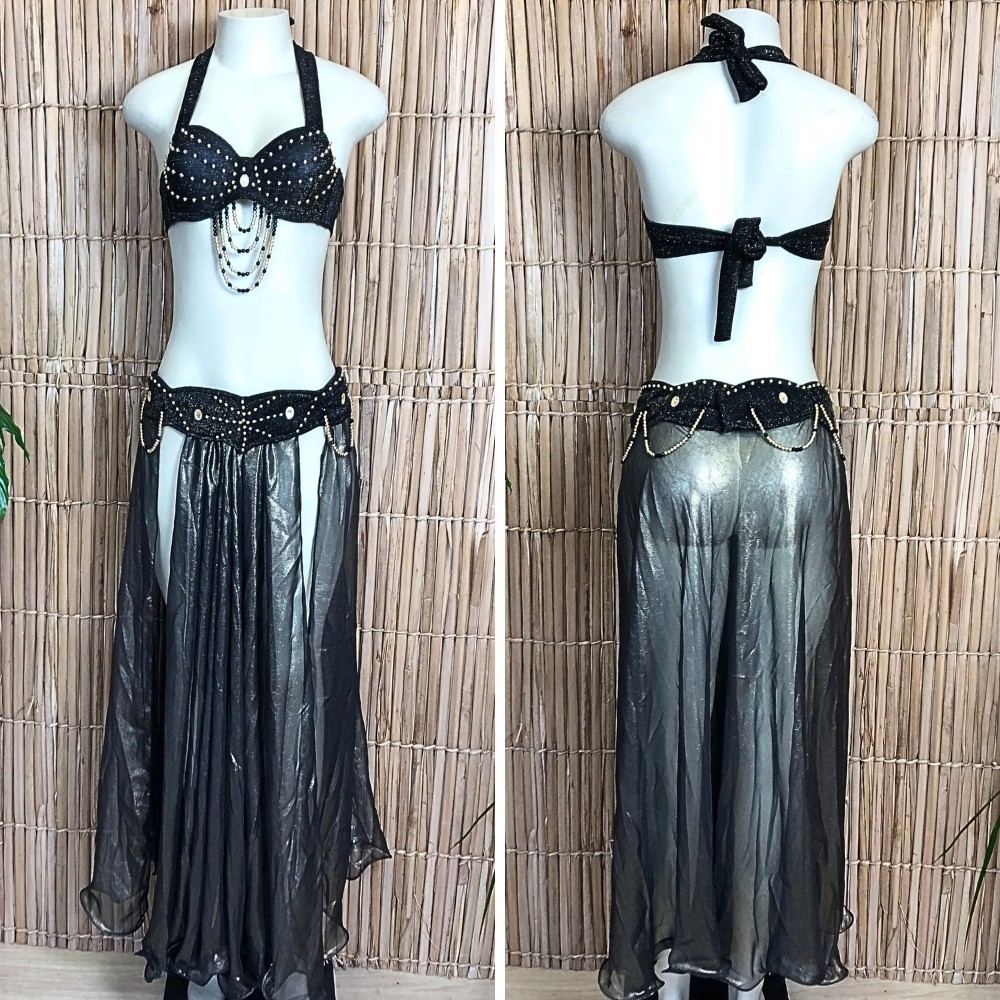 [Liquidação] Dança do Ventre Traje Bordado Completo – Pronta Entrega – TPCL-745