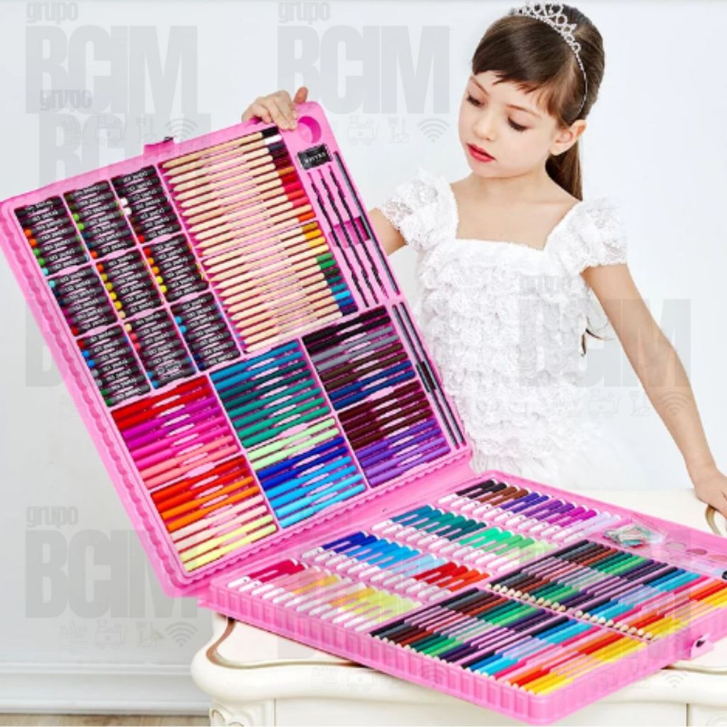Estojo de Pintura Infantil com até 98 Peças – Maleta de Pintura