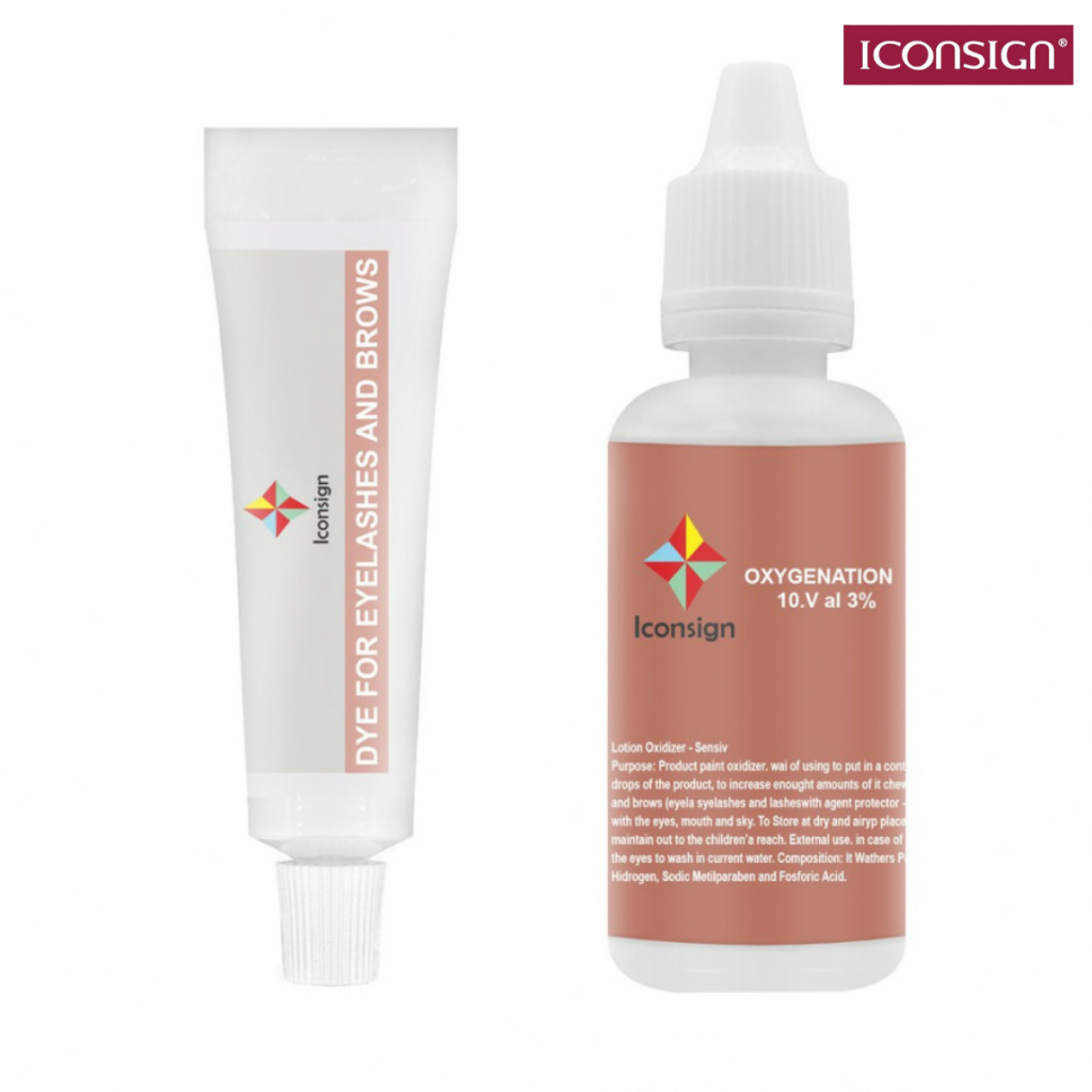 Tintura Para Cílios E Sobrancelhas com Oxidante Iconsign Kit Original