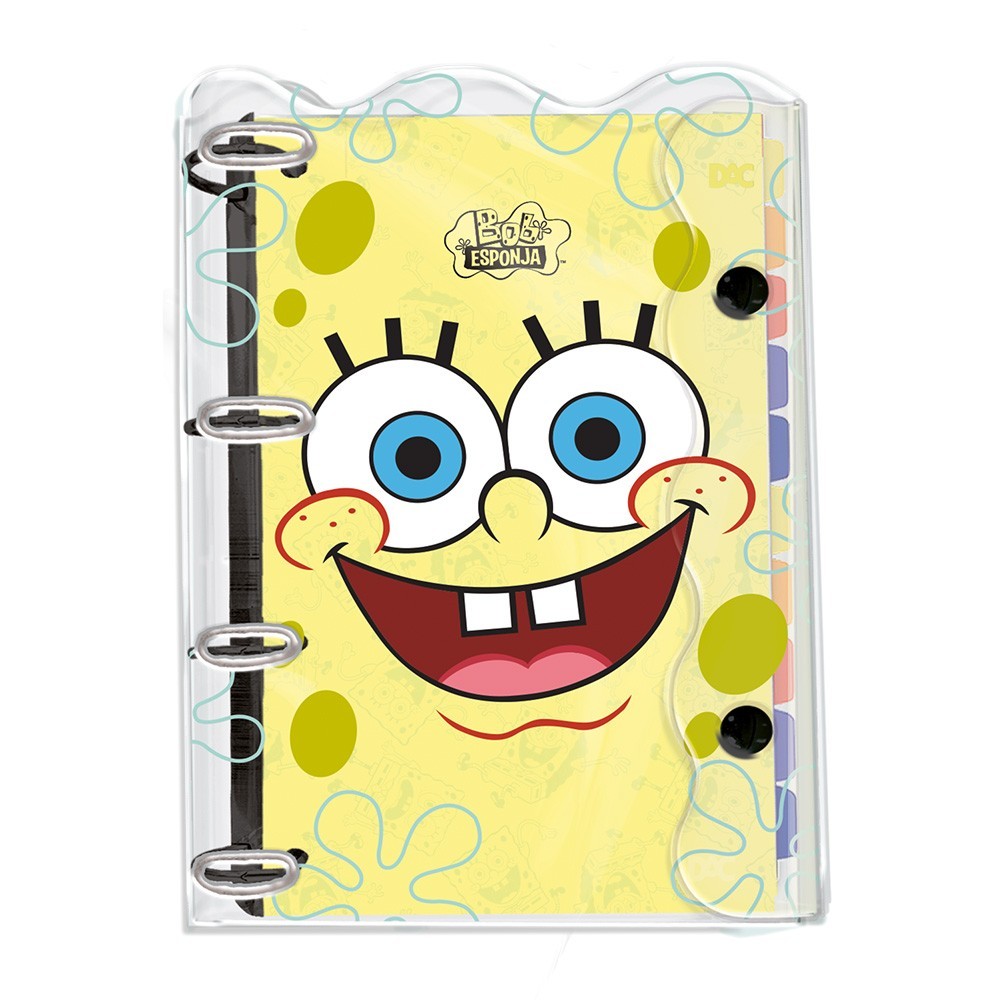 Fichário PVC Cristal Bob Esponja Universitário –  Dac