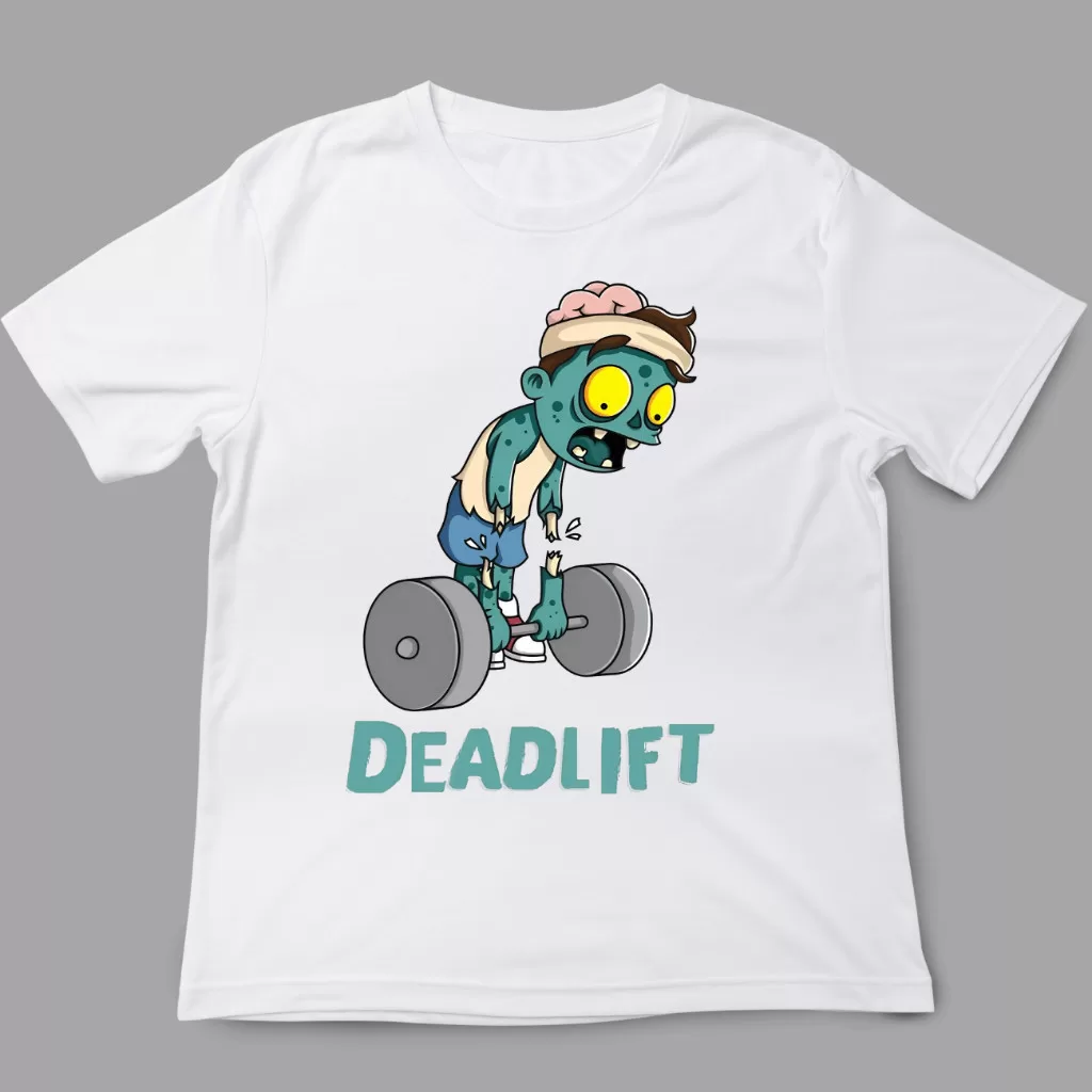 Camiseta Treino engraçado Zombie Deadlift Gym