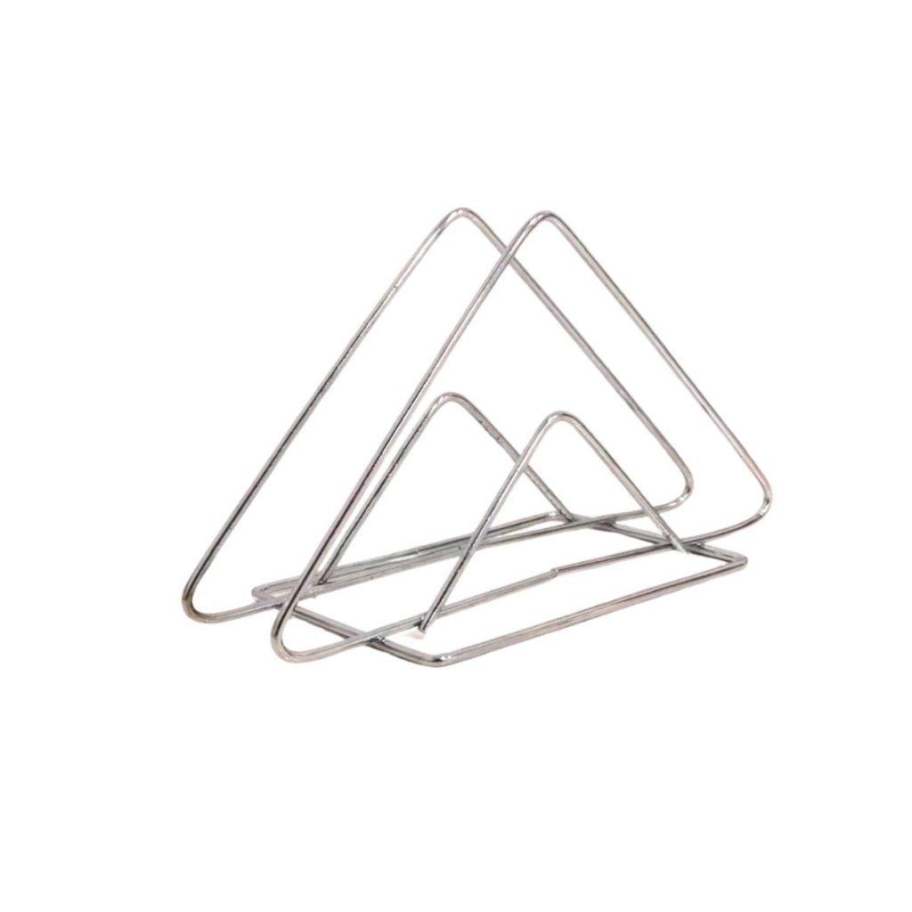 Suporte Organizador Porta Guardanapos De Papel Mesa Em Aço Cor Cromado- JFT IMPORT