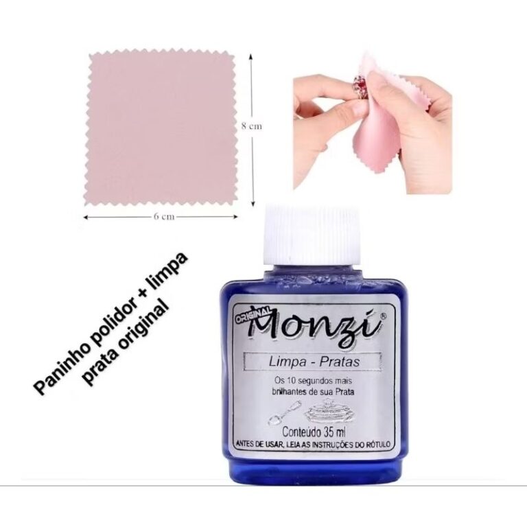 Limpa Prata monzi original frasco 35ml +01mini fla