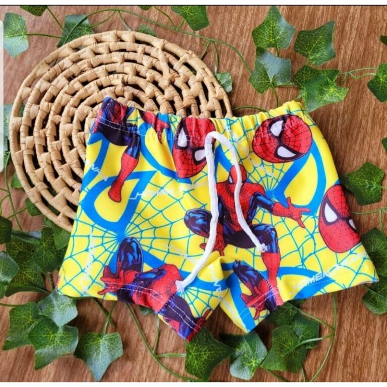sunga de praia infantil homem aranha veste 6.8 ano