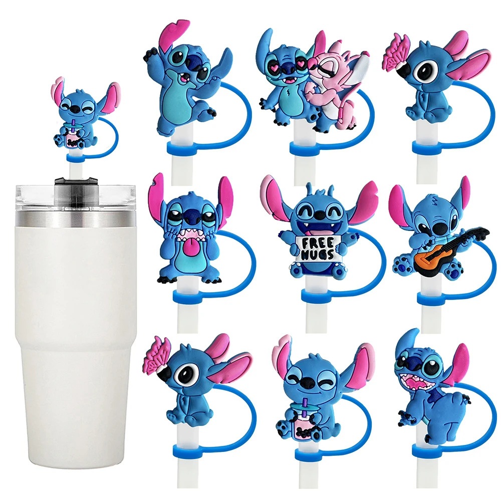 Tampa De Palha Para Copos  1200ml Acessórios Cartoo De 10mm(stitch,garrafa,animal,fruta)