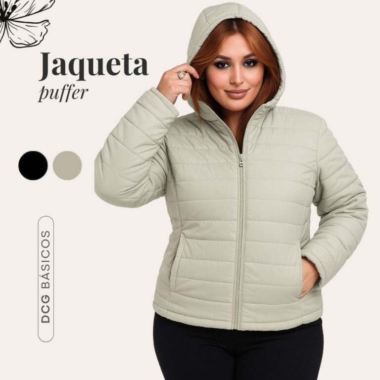 Bobojaco Unissex Jaqueta Puffer C/ Bolso e Bolsa A