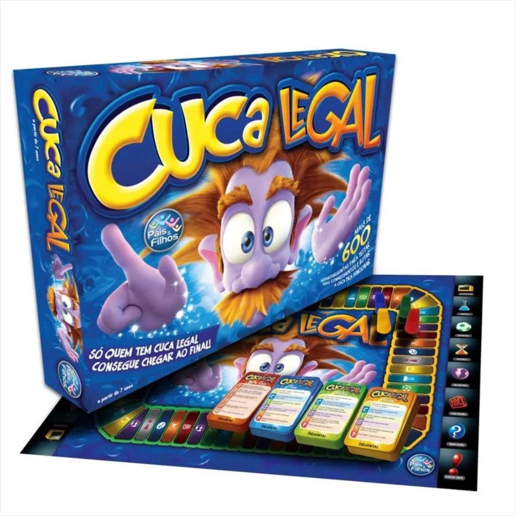 Jogo Cuca Legal 600 Perguntas – Jogo de Tabuleiro Educativo