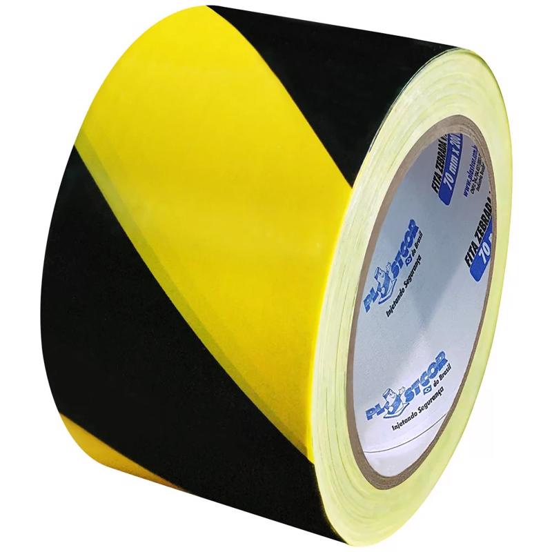 Fita Zebrada Isolamento Área Amarelo/ Preto 200 Metros LDI
