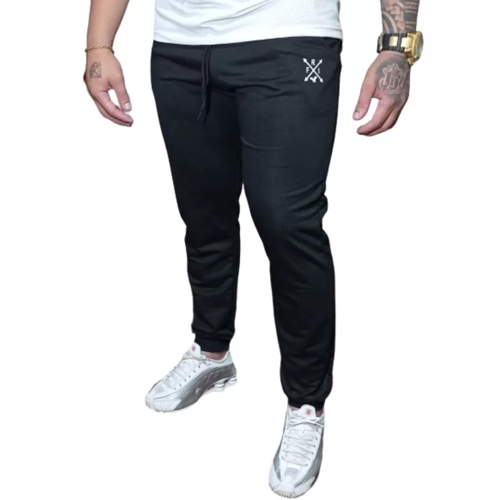 Calça Jogger Moletom Moletinho Skinny Slim Masculina Treino Dia a Dia Academia