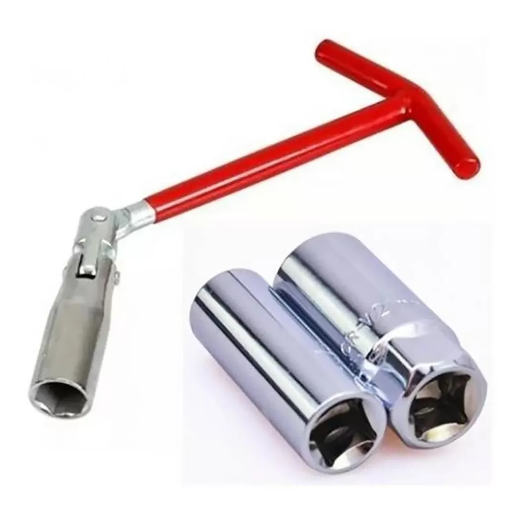 Jogo Chave De Vela Articulavel Com Soquete E Encaixe 16 21MM