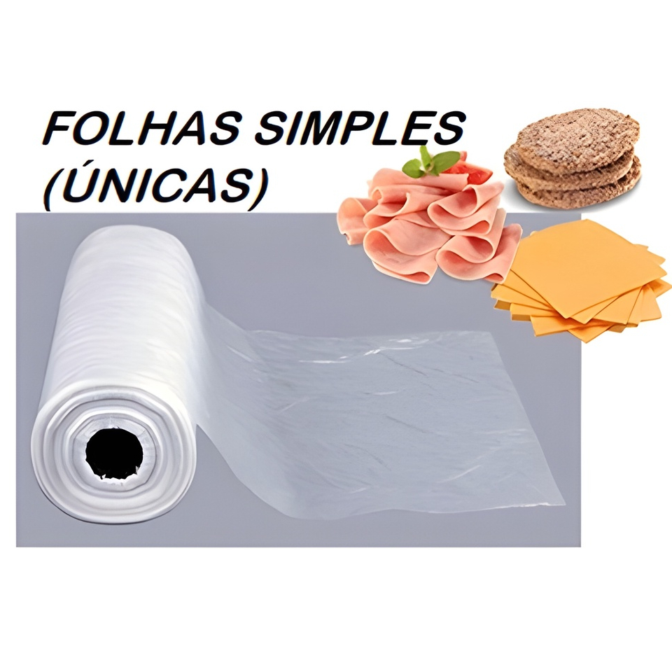 Bobina Picotada 30×40 Rolo C/ 500 Folhas Únicas Para Frios queijos plástico simples