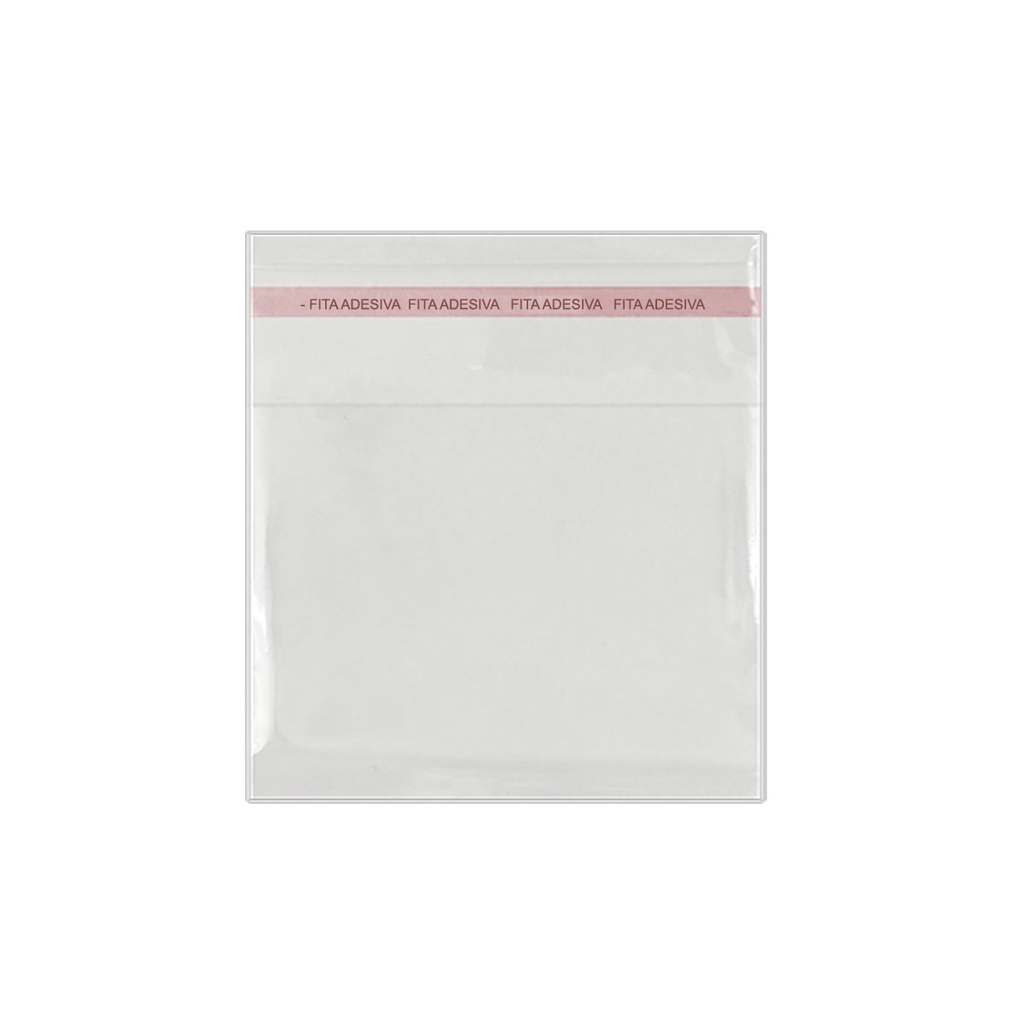 Saquinho Saco Adesivado Transparente 9×9 Pct 100