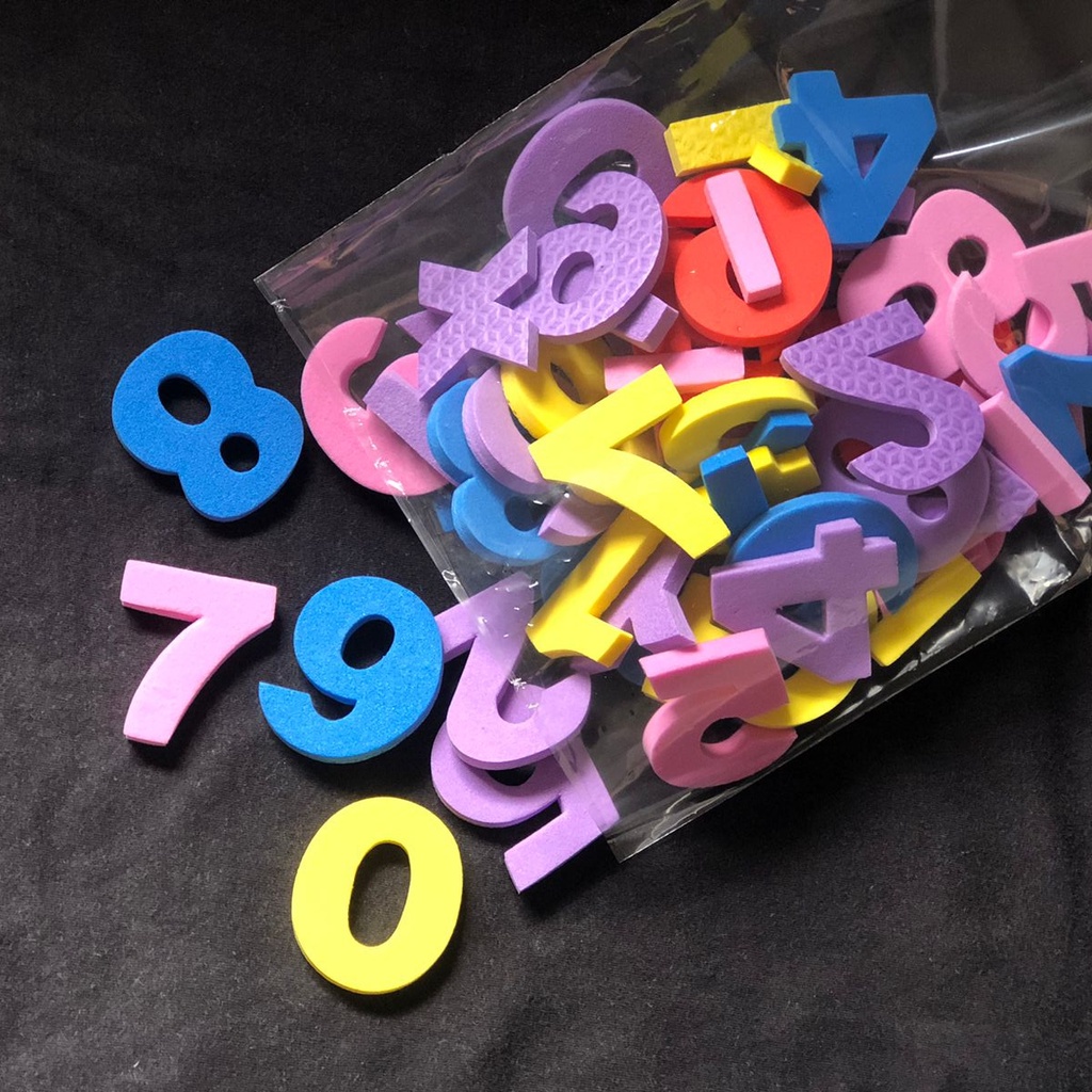 Numeros Em Eva De 7mm Pacote Com Quatro Dezenas