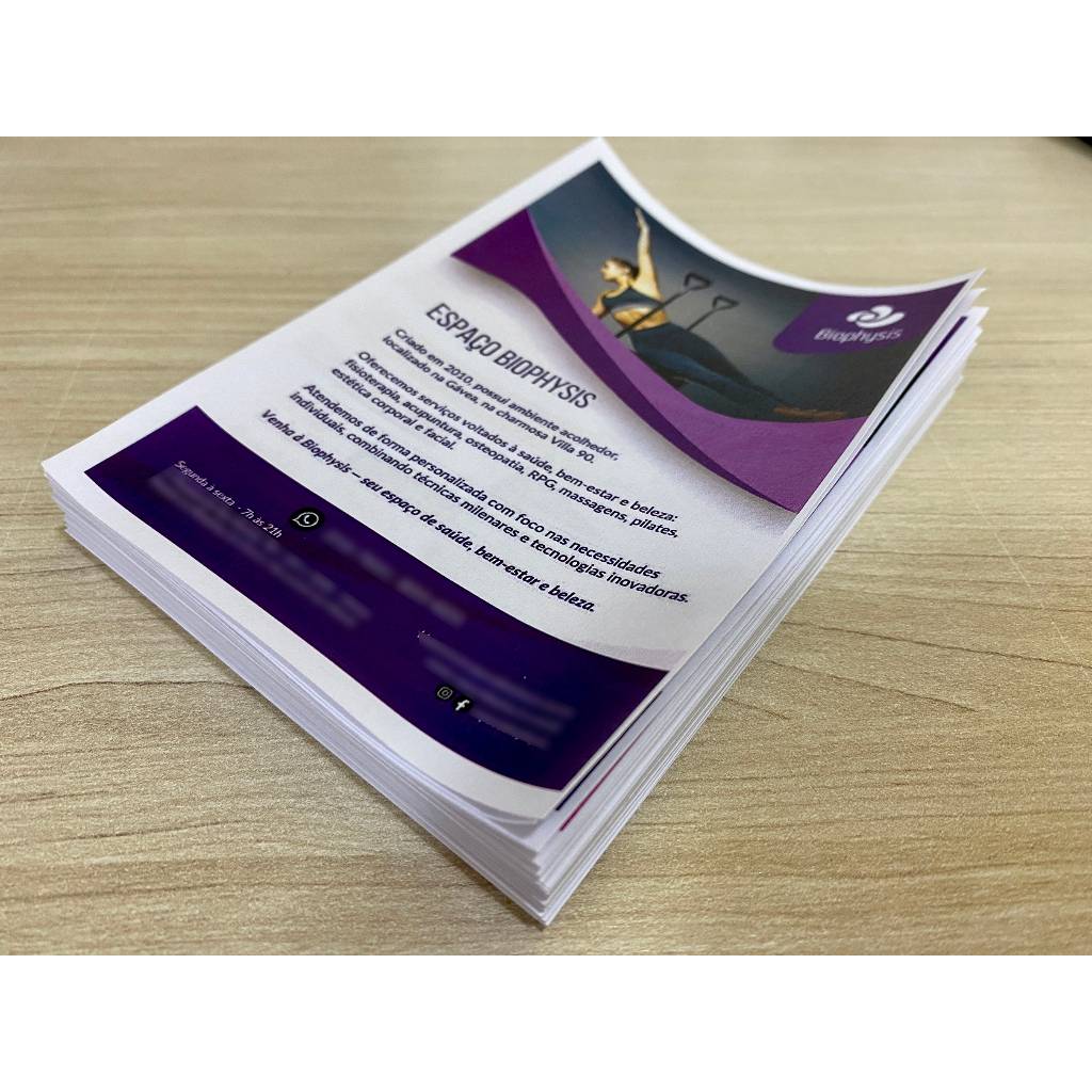 50 ~ 200 Panfletos Flyer Personalizados 10×15 Só Frente 75 ~ 115g