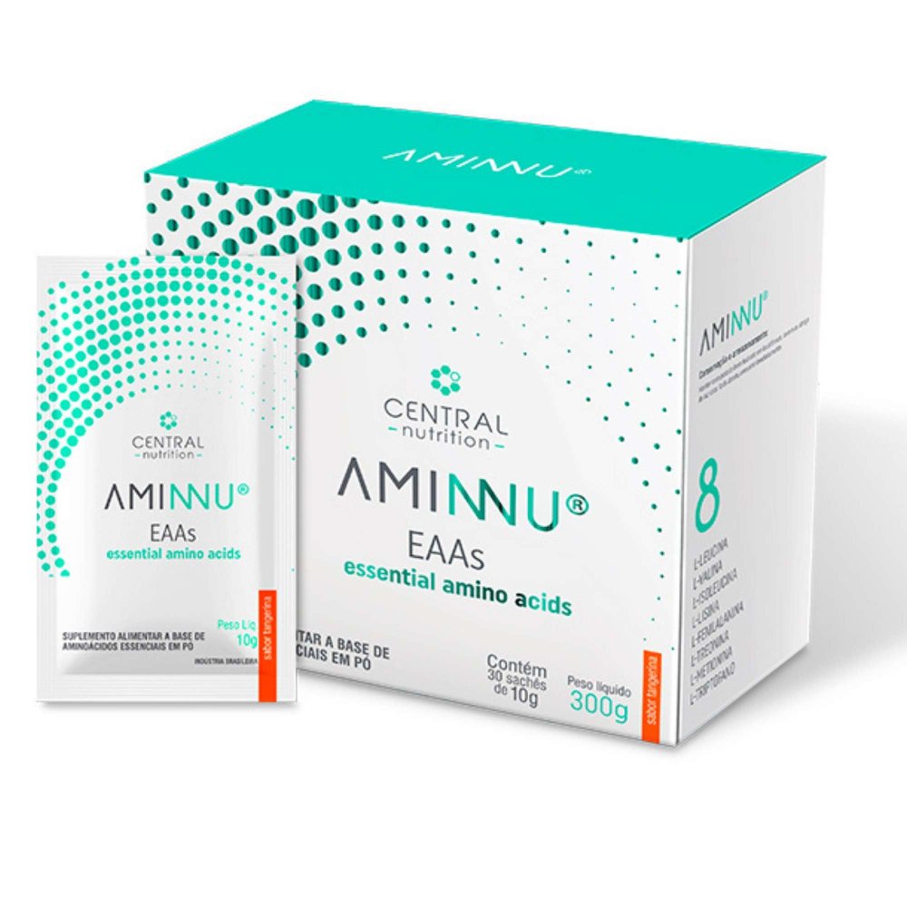 Aminnu Tangerina 30 saches de 10g  Central Nutrition