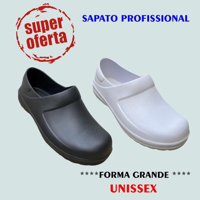 Sapato profissional fechado eva enfermagem cozinha