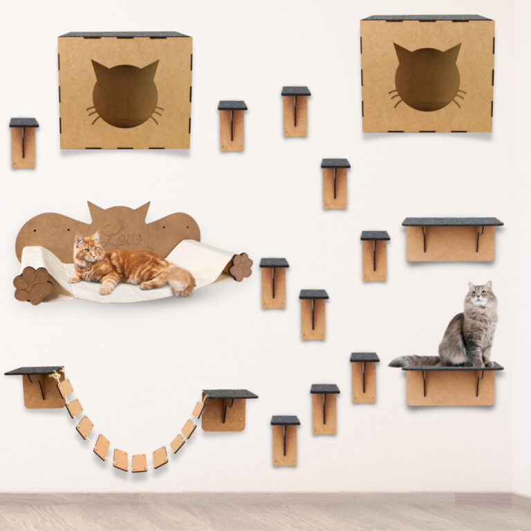 Kit 16 peças Prateleiras Escada Gato Playground G
