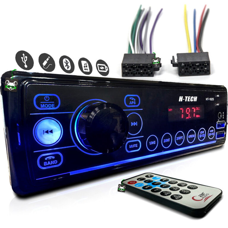 Rádio Som Automotivo Mp3 C/ Bluetooth 2 Usbs Aux 