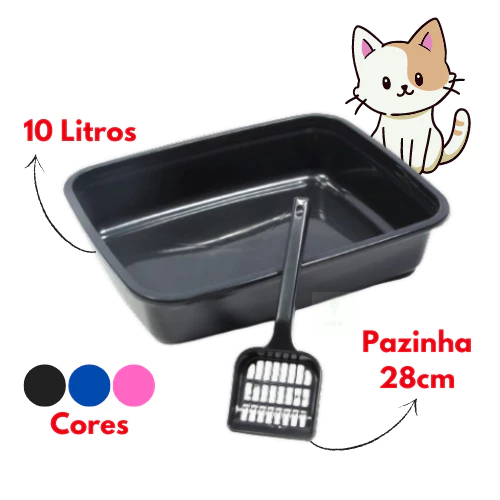 Caixa Areia Gato 10L com Pá De Areia De Gato Band