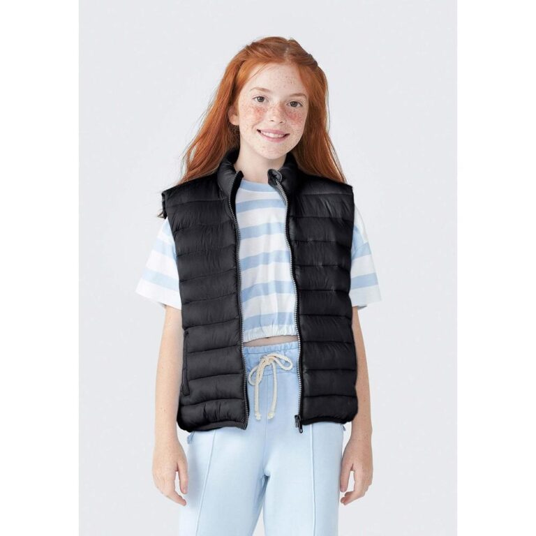 Colete Puffer Infantil Unissex Com Bolsos Hering K
