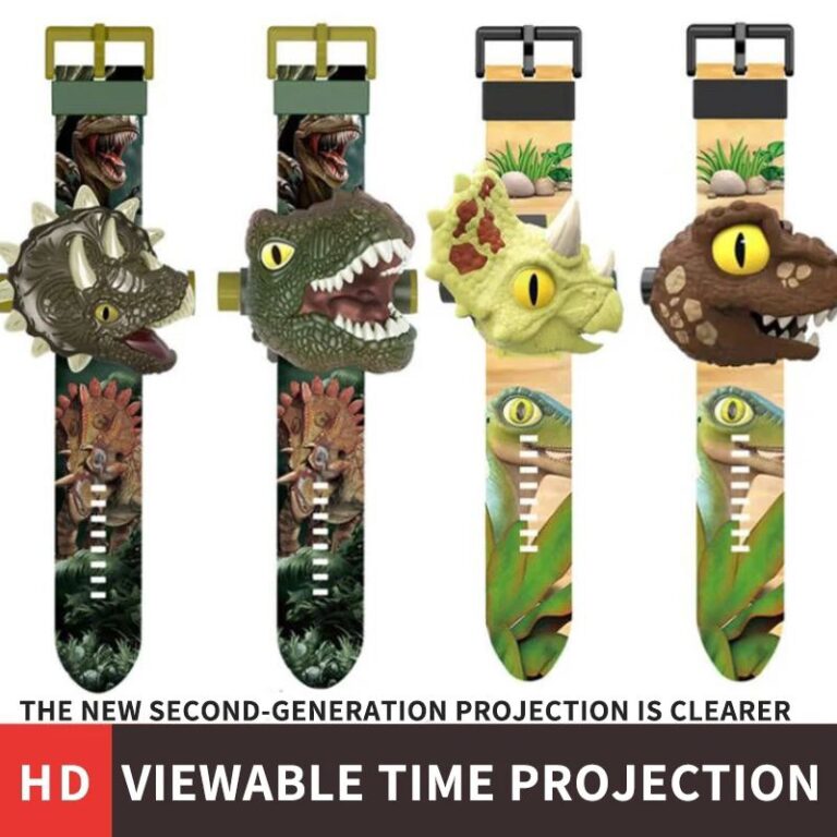 Relógio Dinossauro com projeção de imagens
