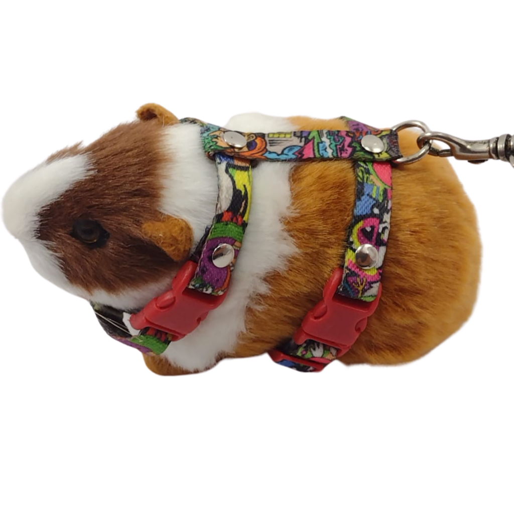 Peitoral Coleira Para Porquinho Da India Chinchila Hamister Coelhos Segura Com Regulagem No Peitoral