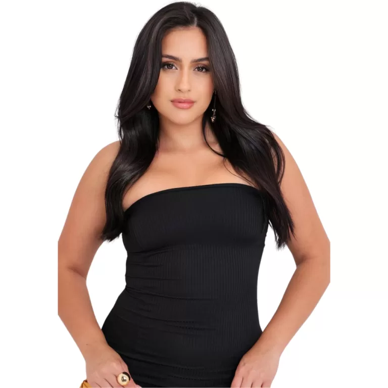 Blusinha preta básica sem alça tomara que caia d