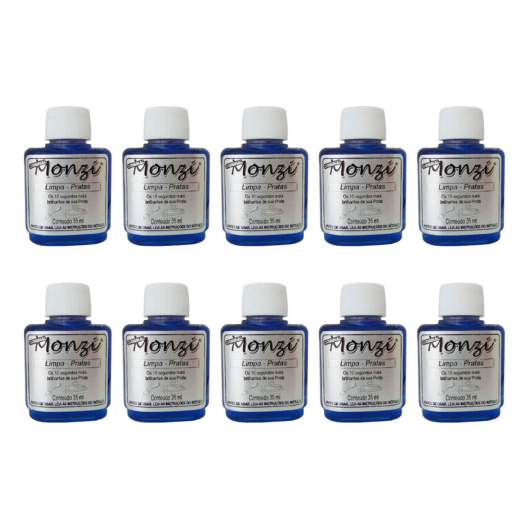 Kit 10 Unidades Limpa Prata Monzi 35ml Pronta Entr