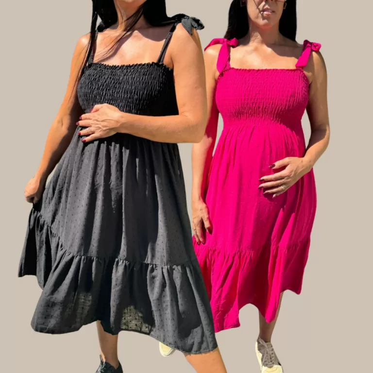 Kit 2 Vestido Curto Midi Soltinho Gestante Grávid