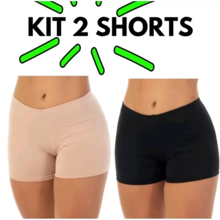 Anagua kit com 2 Shortinho Íntimo Segunda Pele Co