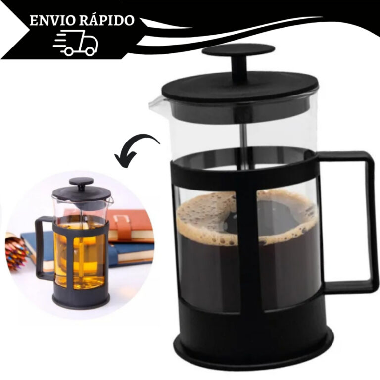 Cafeteira Prensa Francesa Cremeira em Vidro Café 